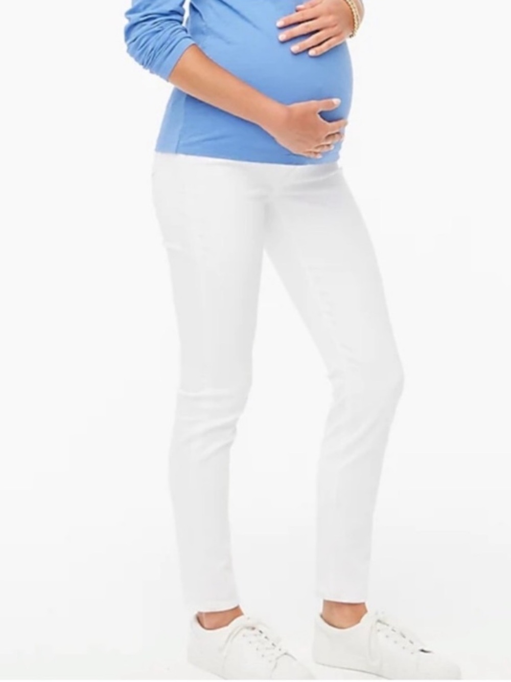 J. Crew Maternity White Jeans